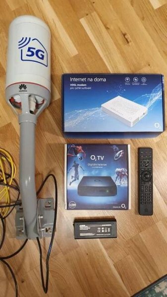 Internet 5G O2 set: ZTE WiFi router, TV Box, antena Huawei - Komponenty pro PC