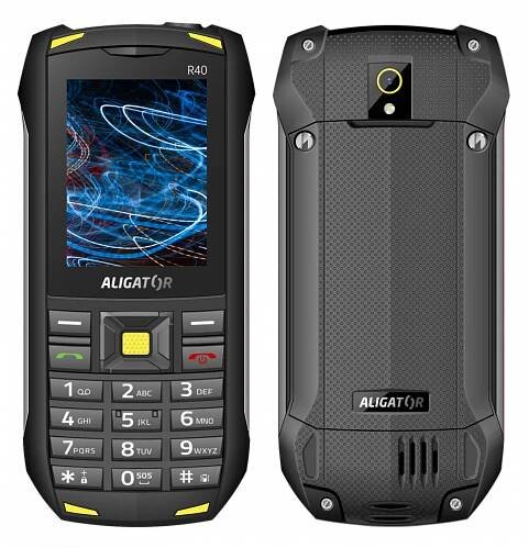 Aligator R40 eXtremo Dual SIM black yellow CZ :: :: mobilprovas.cz
