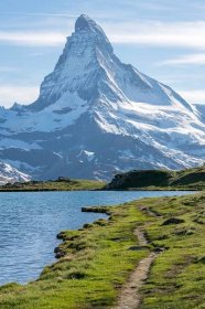 Matterhorn – odrazy v jezeře Stellisee - Krásné světlo/ web o focení nejen pro fotografy