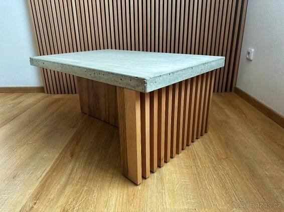 Betonový konferenční stolek