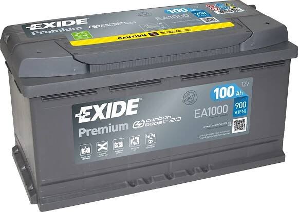 Exide Premium EA1000 12V 100Ah 900A