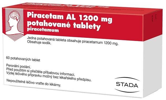 PIRACETAM AL 1200 mg Potahované tablety 60 kusů
