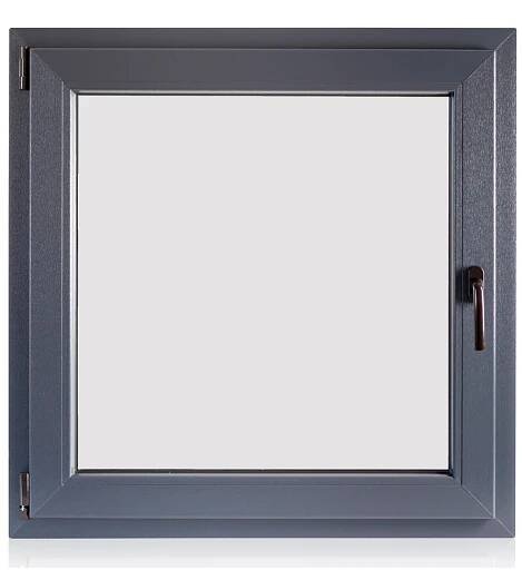 TeraGlass Okno plastové 6-komorové, 3-sklo, antracit, 500 x 500 x 70 mm, L nakoupit u OBI
