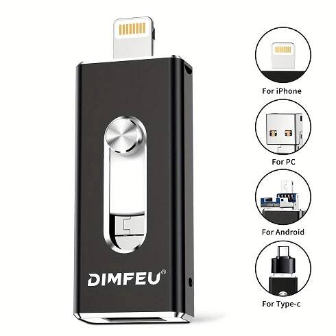 256GB Flash Disk pro iPhone, 128GB 64GB 32GB Paměťový Klíček na Ukládání Souborů, Fotografií a Videí * Záloha, Kompatibilní s iPhonem iPad * PC, Plug and Play, Úspora Dat, Skladujte Své Obrázky v Elegantním Přenosném * se Spolehlivým Provedením – Externí Harddisk * Flasheková Karta
