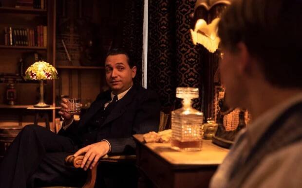 Marc Limpach (left) as German jurist 
and member of the Confessing Church and anti-Nazi underground with Louis Hofmann, who plays Cioma Schönhaus in 'The Forger.' (Courtesy of Kino Lorber)