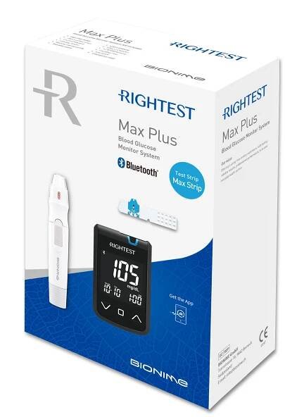 Glukometr Rightest Max Plus s Bluetooth