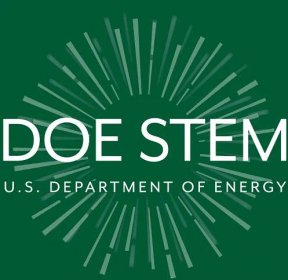 DOE STEM Logo Green Background without Tagline