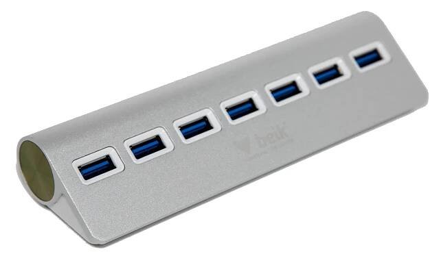 Beik sedmiportový USB 3.0 rozbočovač / hub - hliníkové provedení