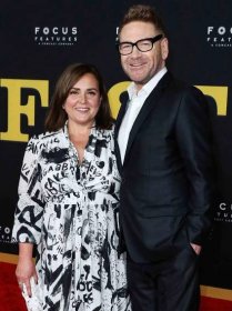 Lindsay Brunnock and Kenneth Branagh at the Los Angeles Premiere Of Focus Features' 'Belfast' in 2021