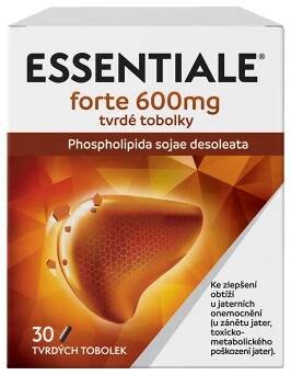 ESSENTIALE Forte 600 mg 30 tobolek (Játra a žlučník) - Jednodruhové