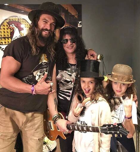 Jason Momoa and kids