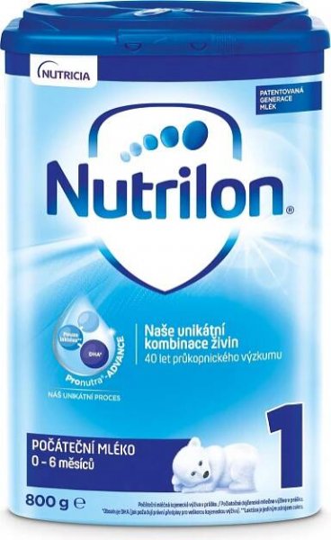 3 x NUTRILON 1 Počáteční kojenecké mléko 800 g, 0+