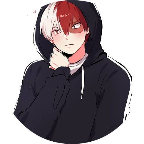 Hooded Anime Character Todoroki PNG