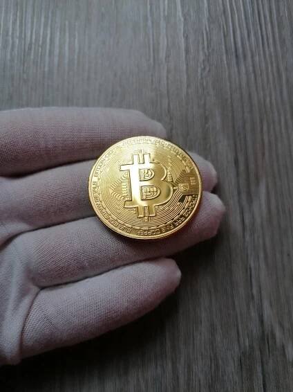 Pamětní mince - BITCOIN - BTC - ZLACENÁ - OD 1KČ! - Sběratelství