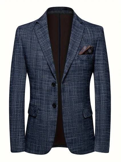 MC BUSINESS Pánské business sako – univerzální slim styl pro celý rok Velikost: XXS, Barva (Varianta): Tmavě modrá