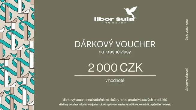 Dárkový poukaz na 2000 Kč na krásné vlasy