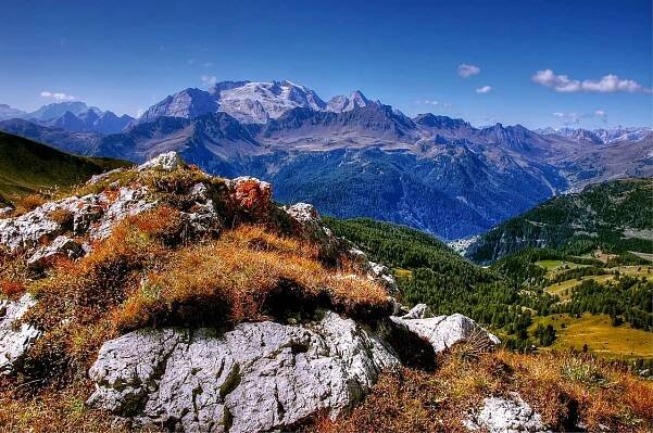 Marmolada, Dolomity, Itálie, Hory