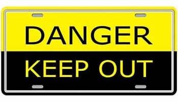 578 cedula danger keep out
