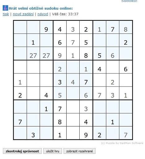 Matematika za sudoku - Sciencemag.cz