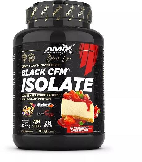 Protein Amix Nutrition Black Line Black CFM® Isolate 1000 g, strawberry chees cake