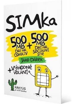 SIM karta Kaktus 500MB + 500MB na soc. sítě