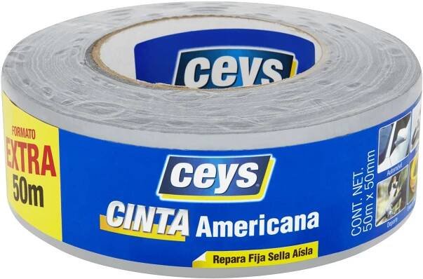 CEYS 42507609 Páska textilní šedá Express Tape 50mm x 50m  (2507609)