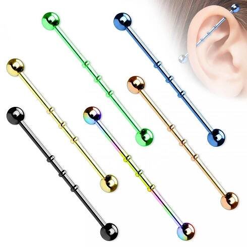 Industrial piercing | Šperky4U.eu 