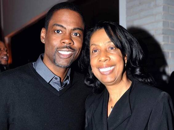 Chris Rock with his mother Rose at the 'Good Hair' after screening party