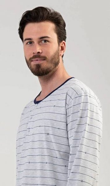Pánská noční košile s dlouhým rukávem Filip