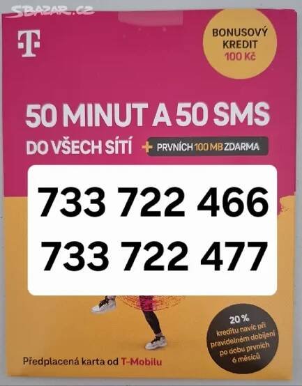 SIM karty T- Mobile - Šumperk - Bazar