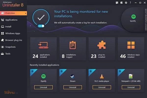 Ashampoo UnInstaller 8 ke stažení zdarma - download