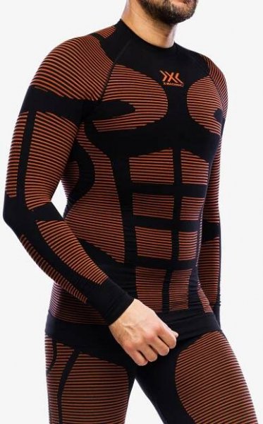 Mikina X-Bionic Effektor 4.0 Precuperation Shirt LG SL - black/orange