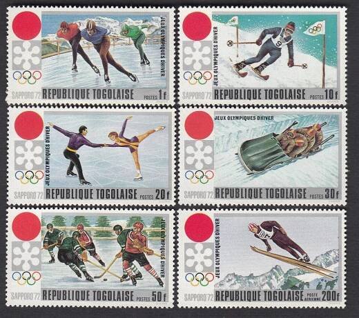 Togo 1972 Olympijské hry Sapporo, série 6ks známek - Známky
