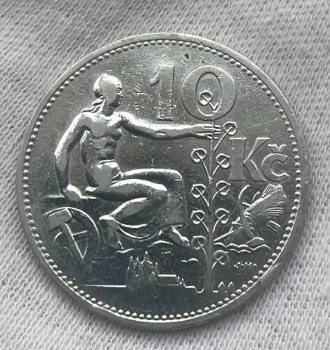 Stříbrná mince 10 Kč Desetikoruna - 1930 stříbro | Aukro