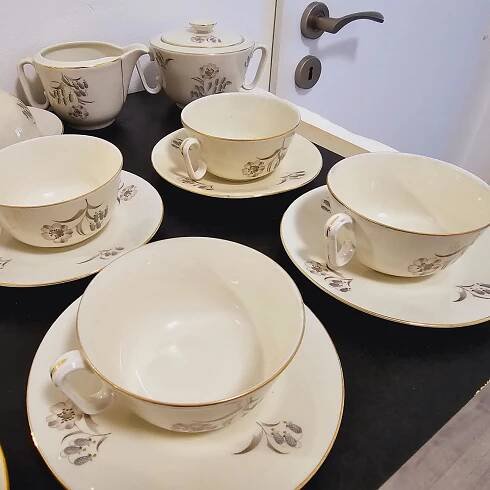 starý porcelánový čajový/kávový servis Epiag | Aukro