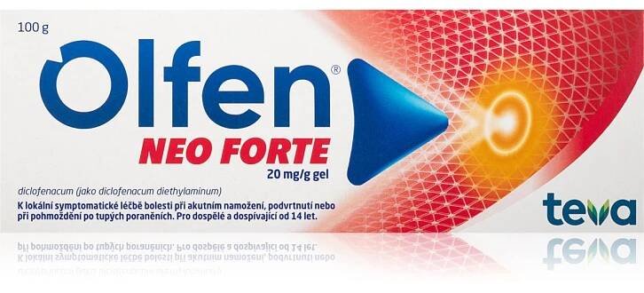 Olfen Olfen Neo Forte 20 mg/g gel pro úlevu od bolesti svalů a kloubů