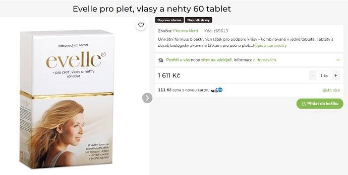 evelle tablety recenze