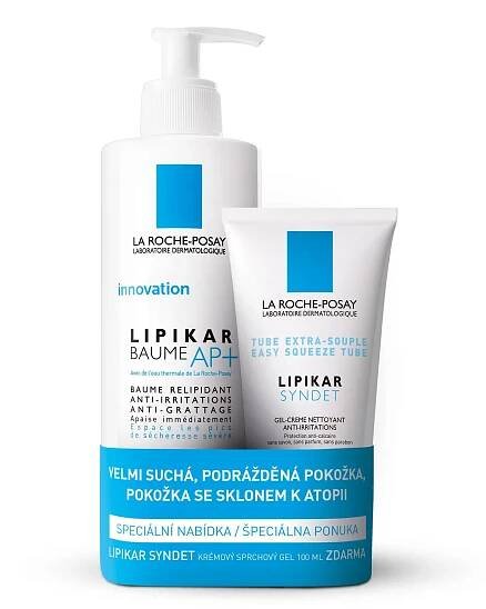 LA ROCHE-POSAY Lipikar Baume AP+ 400ml + Lipikar Syndet 100ml 
