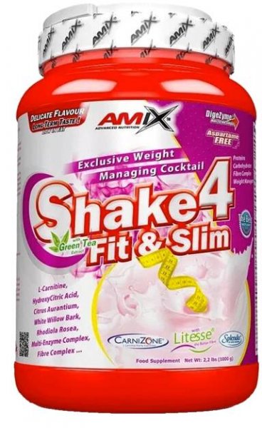 Amix Nutrition Shake 4 Fit&Slim 500g - vanilka
