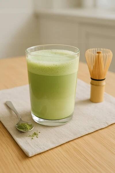 MATCHA ZELENÝ PRÁŠKOVÝ ČAJ 100 g keto zdravá v prášku kvalita Váha 100 g