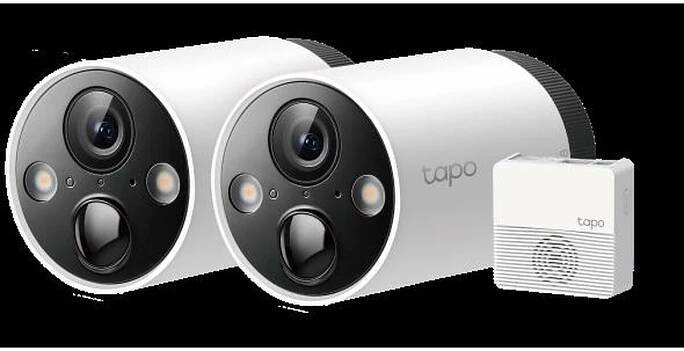 Zabezpečení domácnosti Smart Wire-Free Security Camera, 2 Camera System SPEC: 2 × Tapo C420, 1 × Tapo H200, 2K+(2560x1440), 2.4 GHz, 5200mAh r