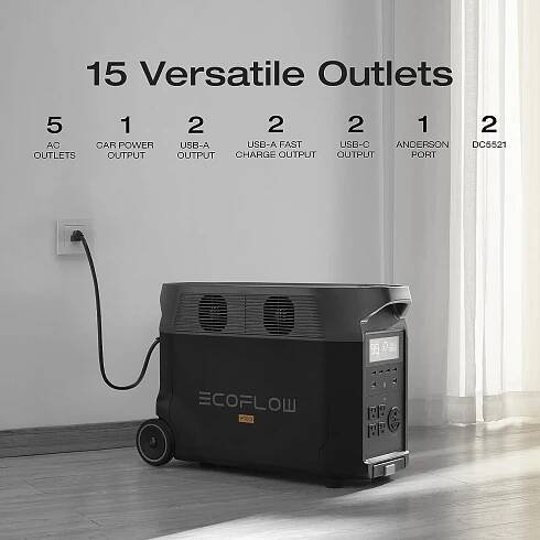 EcoFlow DELTA Pro 3600Wh Portable Power Station Generator Certified Refurbished