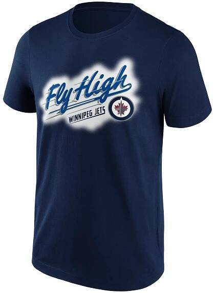 Winnipeg Jets Hometown Graphic T-Shirt - Navy - Mens, , rebel_hi-res