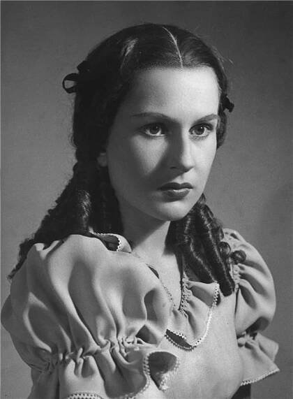 Měsíc na vsi - 27.04.1948, Eva Klenová (Věročka) Foto: Josef Heinrich