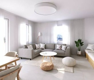 Návrh interiéru obývacího pokoje s kuchyní a návrh koupelny v novostavbě rodinného domu v Plzni | CZECH DECO TEAM