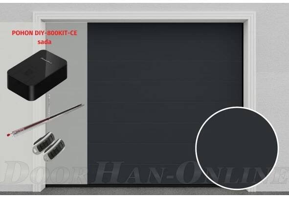 Sekční garážová vrata DoorCz RSD01 - Ral 6009