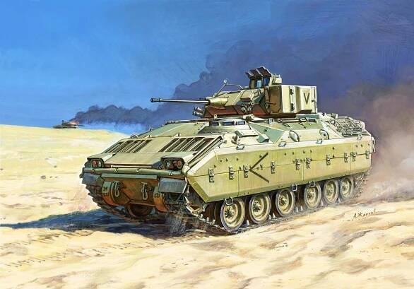 Zvezda - bojové vozidlo pěchoty M2 Bradley, Wargames (HW) 7406, 1/100 - Vojenskemodely.cz - Sběratelské modely tanků a letadel