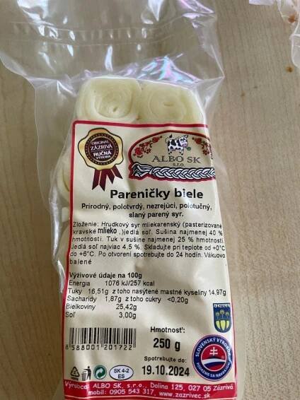 Pareničky biele Albo SK