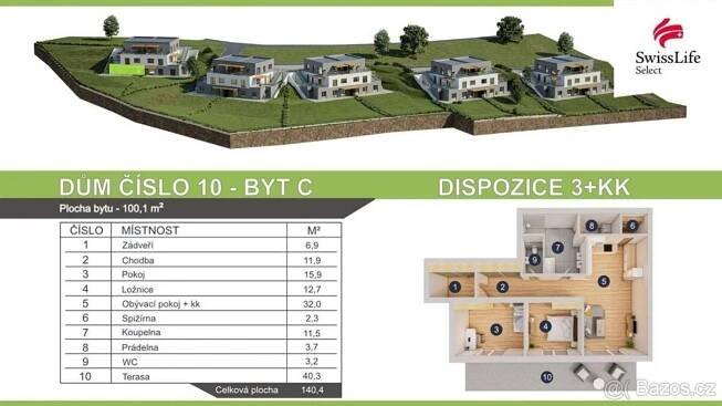 Byt 3+kk k prodeji, 100 m² - Luka nad Jihlavou, Na Balkáně 864 - REALCITY.cz 