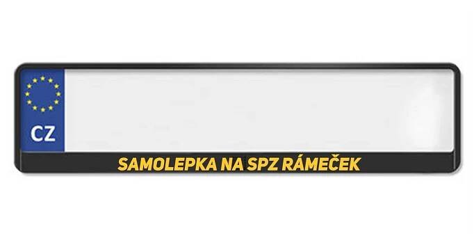Samolepka na SPZ rámeček - Obrázek 7